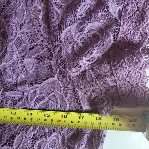 Torrid Lilac Floral Lace Midi Dress Size 1 - Picture 7 of 17